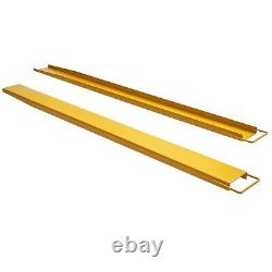 Forklifts Fork Extensions 96x6.5 inch For Heavy Duty Pallet Fit Forks up to 6