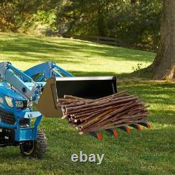 Forks to 48 Bucket Heavy Duty Clamp-On Pallet Fork 2500 Lbs Tractor Attachment