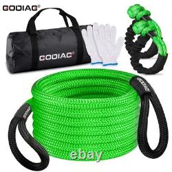 GODIAG Heavy Duty Energy Rope with 2 Soft Shackles for Truck Jeep Car Tractor UK