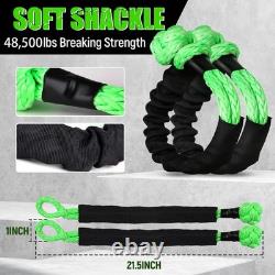 GODIAG Heavy Duty Energy Rope with 2 Soft Shackles for Truck Jeep Car Tractor UK