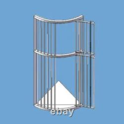 Galvanised HEAVY DUTY top & bottom opener corner Hay feeder