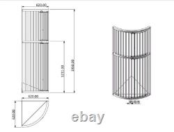 Galvanised HEAVY DUTY top & bottom opener corner Hay feeder