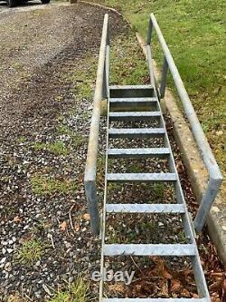 Galvanised heavy gauge staircase Golf hole lookout, milking parlour, fire escape