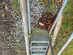 Galvanised heavy gauge staircase Golf hole lookout, milking parlour, fire escape