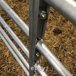 Galvanised telescopic 5 bar heavy duty gate. Extends from 2.60 to 3.55mtr wide