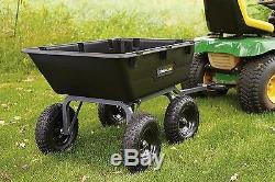 Garden Carts And Wagons Big Wheels Utility Wagon Cargo Tractor Hauling Trailer