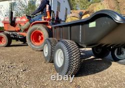 Garden Trailer 1500LB / 650KG Poly Dump Trailer Heavy Duty 4 Wheels