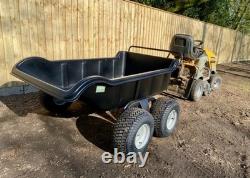 Garden Trailer 1500LB / 650KG Poly Dump Trailer Heavy Duty 4 Wheels