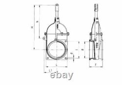Gate Valve Heavy Duty 6'' Double Flanged