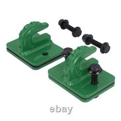 (Green) Heavy Duty Tractor Bucket Hook Set With 3/8in Grade 70 Steel