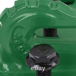 (Green) Heavy Duty Tractor Bucket Hook Set With 3/8in Grade 70 Steel