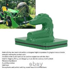 (Green) Heavy Duty Tractor Bucket Hook Set With 3/8in Grade 70 Steel