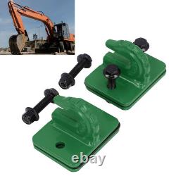 (Green) Heavy Duty Tractor Bucket Hook Set With 3/8in Grade 70 Steel
