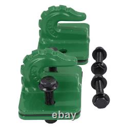 (Green) Heavy Duty Tractor Bucket Hook Set With 3/8in Grade 70 Steel