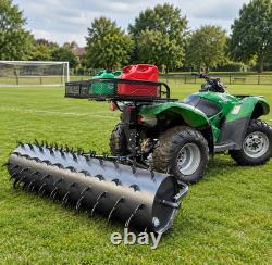 Ground Lawn Drum Roller Aerator Spiker 1.2M Tow Behind ATV / Tractor