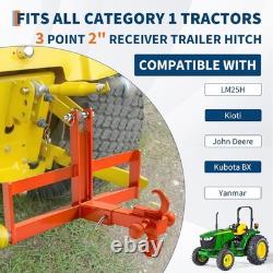 Heavy Bar Duty Tractor 3 Point Hitch 1500kg Drawbar with 5cm Receiver Tow for