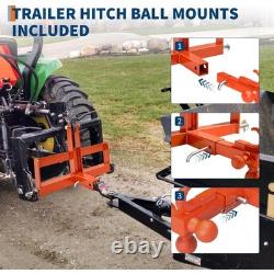 Heavy Bar Duty Tractor 3 Point Hitch 1500kg Drawbar with 5cm Receiver Tow for