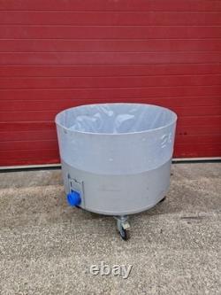 Heavy Duty 100cm Diameter Tank Conical Cider Water Container On Caster Wheels