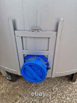 Heavy Duty 100cm Diameter Tank Conical Cider Water Container On Caster Wheels