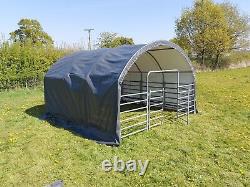 Heavy Duty 305gsm Cover with Small Livestock Field Shelter