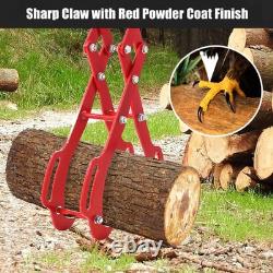 Heavy Duty 36in Log Grapple 4-Claw 360 Swivel 3.6Ton Steel for Tractor ATV