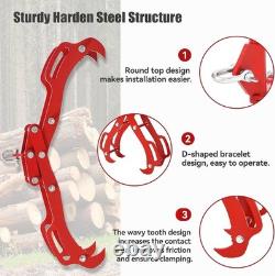 Heavy Duty 36in Log Grapple 4-Claw 360 Swivel 3.6Ton Steel for Tractor ATV