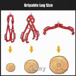 Heavy Duty 36in Log Grapple 4-Claw 360 Swivel 3.6Ton Steel for Tractor ATV