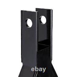Heavy Duty 3 Point 2Receiver Trailer Hitch Category 1 Tractor Tow Drawbar Black