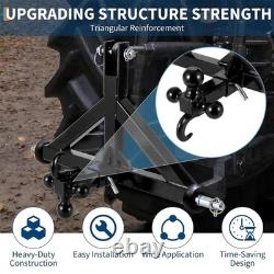 Heavy Duty 3-Point Linkage Hitch Receiver for Category 1 Tractor 2720kg Capacity