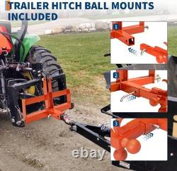 Heavy Duty 3-Point Quick Hitch 2 Receiver for Category 1 Tractor 10,000lbs UK
