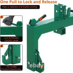 Heavy Duty 3-Point Quick Hitch 3000lbs Adjustable Lower for Cat 1 & 2 Implements