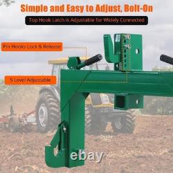 Heavy Duty 3-Point Quick Hitch 3000lbs Adjustable Lower for Cat 1 & 2 Implements