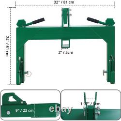 Heavy Duty 3-Point Quick Hitch 3000lbs Adjustable Lower for Cat 1 & 2 Implements