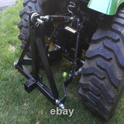 Heavy Duty 3point 2 Receiver Trailer Hitch Cat. 1 Tractor Tow Hook Drawbar