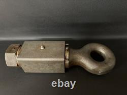 Heavy Duty 40mm 20 Ton Swivel Ring Hitch Weld On 50mm eye EN16 Agri Square Bush