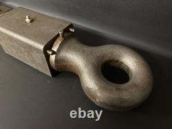 Heavy Duty 40mm 20 Ton Swivel Ring Hitch Weld On 50mm eye EN16 Agri Square Bush