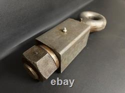 Heavy Duty 40mm 20 Ton Swivel Ring Hitch Weld On 50mm eye EN16 Agri Square Bush