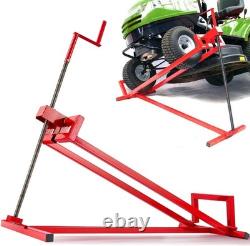 Heavy-Duty 450 kg Lawn Tractor Lift Easy Crank Operation & Space-Saving Design