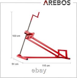 Heavy-Duty 450 kg Lawn Tractor Lift Easy Crank Operation & Space-Saving Design