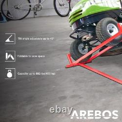 Heavy-Duty 450 kg Lawn Tractor Lift Easy Crank Operation & Space-Saving Design
