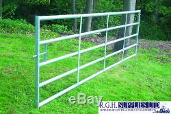 Heavy Duty 5 Bar Cattle Yard Metal Field Gate Strong For Stock/Security 3'-16