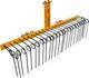 Heavy Duty 60in Tractor 3-point Linkage Landscape Rake 26 Spring Tines Garden