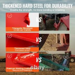 Heavy Duty 800lbs Capacity 3 Point Tractor Ballast Box 5cuft Steel Red