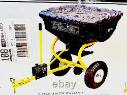 Heavy Duty 85 lb BROADCAST SPREADER Tow Behind ATV Lawn Tractor Spread Seed Salt