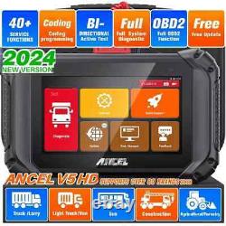 Heavy Duty All Diagnostic OBD2 Tool HGV Truck Lorry Van Bus Tractor V5HD PRO Kit