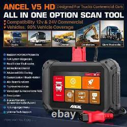 Heavy Duty All Diagnostic OBD2 Tool HGV Truck Lorry Van Bus Tractor V5HD PRO Kit