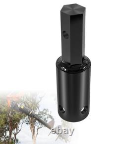 Heavy Duty Auger Adapter 2-9/16 Female Round to 2 Male Hex for Augers, Tractor
