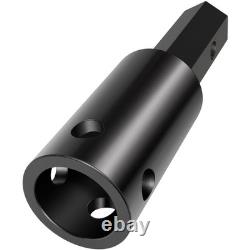 Heavy Duty Auger Adapter 2-9/16 Female Round to 2 Male Hex for Augers, Tractor
