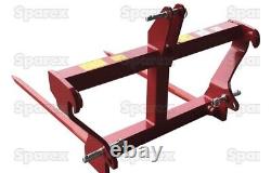 Heavy Duty Bale Spike 3-Point Linkage Mounted with Cat 2 Pins Or Euro 8 Brackets