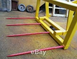 Heavy Duty Bale Spike For Jcb Teleporter Tool Carrier/ Tractor Front Loader New